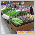 Supermarket fruits and vegetable display rack